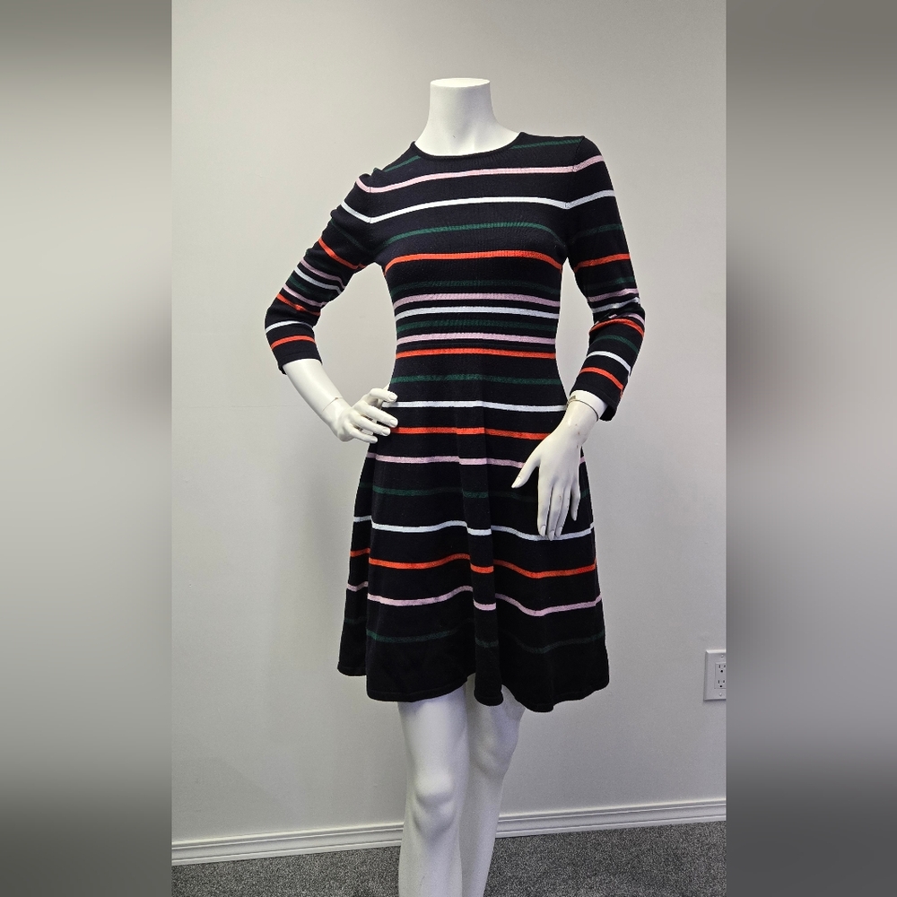 Striped Multicolor Knit Dress